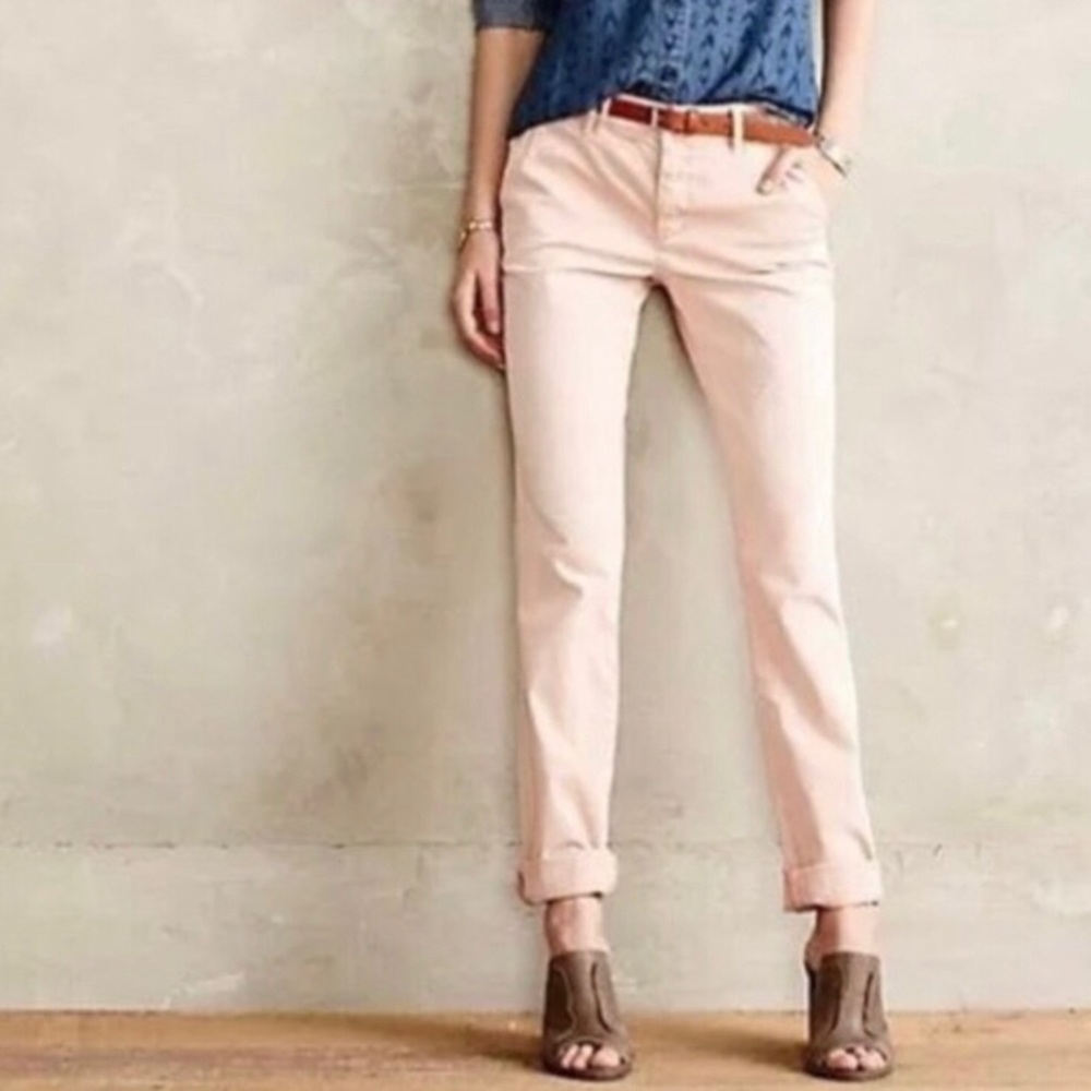 Pilcro and the Letterpress Light Pink Hyphen Pants
